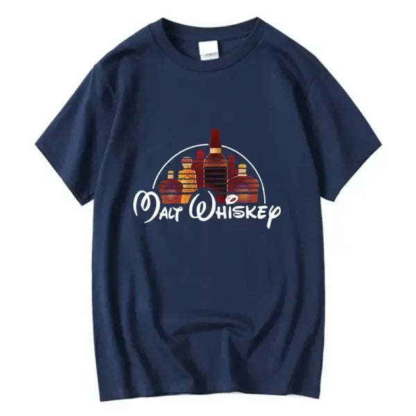 Men Summer Cotton Casual O Neck Pull On Closure Knit T Shirt - Navy-2018865 / XL