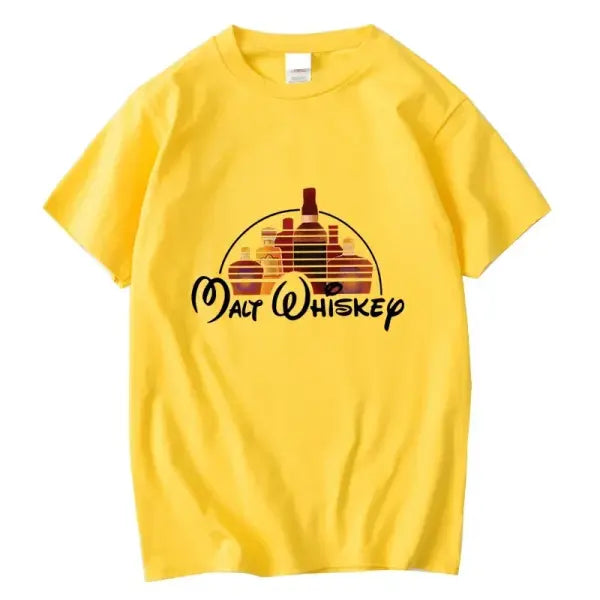 Men Summer Cotton Casual O Neck Pull On Closure Knit T Shirt - Yellow-2018864 / XXL