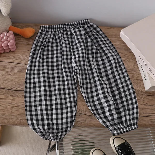 Summer Mosquito-Proof Pants for Kids – Thin Outdoor Casual Trousers for Boys & Girls - black / CHINA / 80 (6 to 12M)