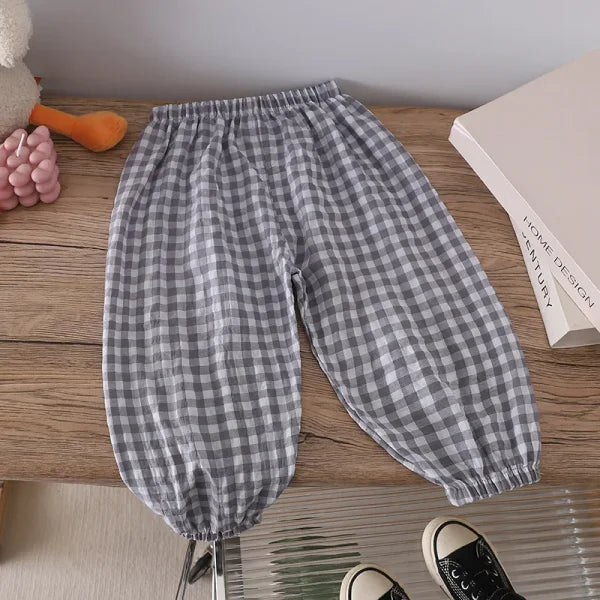 Summer Mosquito-Proof Pants for Kids – Thin Outdoor Casual Trousers for Boys & Girls - GRAY / CHINA / 100(2 to 3 Years)