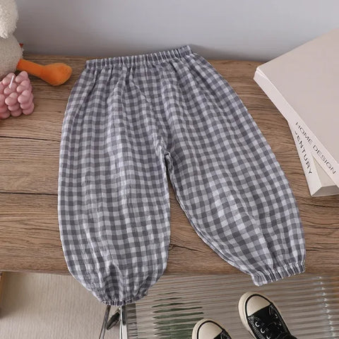 Summer Mosquito-Proof Pants for Kids – Thin Outdoor Casual Trousers for Boys & Girls - GRAY / CHINA / 100(2 to 3 Years)