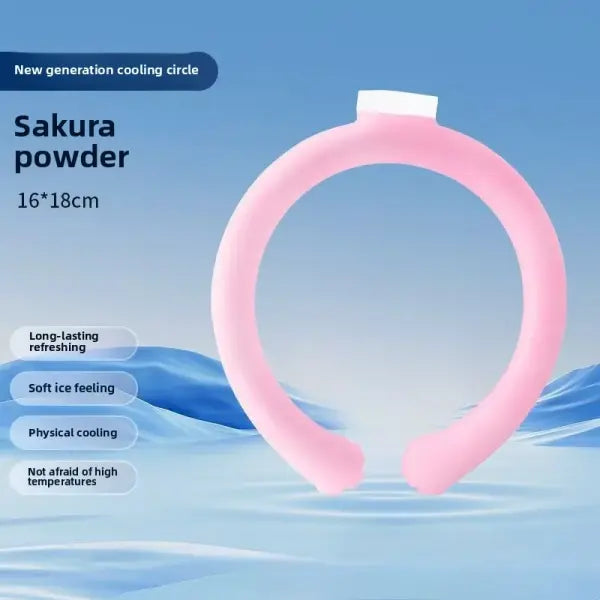 Summer Neck Cooling Ring PCM Material Outdoor Fitness Accessory - O62 Pink