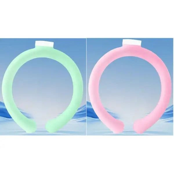 Summer Neck Cooling Ring PCM Material Outdoor Fitness Accessory - O62 green Pink