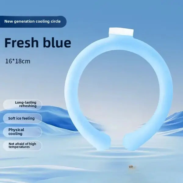Summer Neck Cooling Ring PCM Material Outdoor Fitness Accessory - O62 Blue