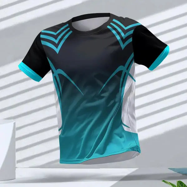 Summer Quick Dry Breathable Men’s T Shirt Outdoor Run Fitness Sports Short Sleeve Tees Casual O-neck Oversized T-shirt