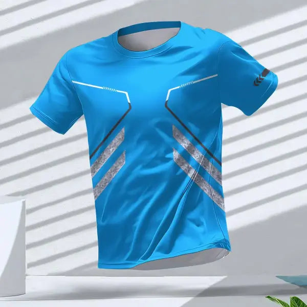 Summer Quick Dry Breathable Men’s T Shirt Outdoor Run Fitness Sports Short Sleeve Tees Casual O-neck Oversized T-shirt