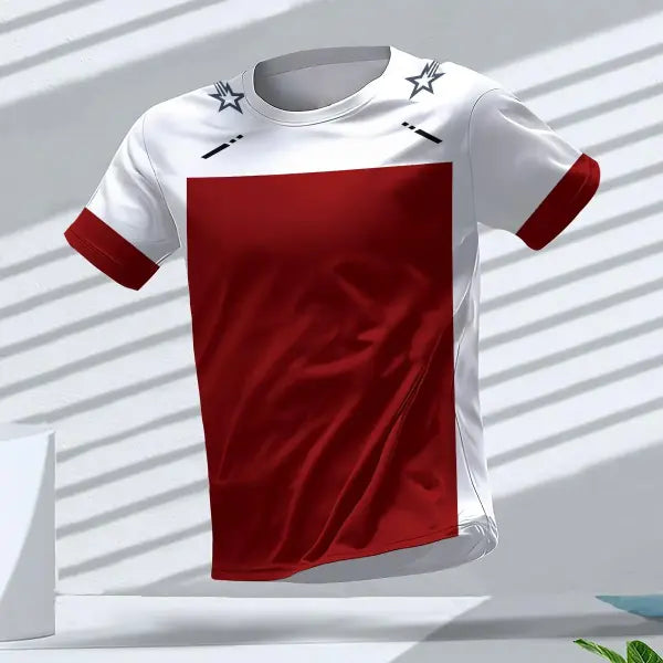 Summer Quick Dry Breathable Men’s T Shirt Outdoor Run Fitness Sports Short Sleeve Tees Casual O-neck Oversized T-shirt