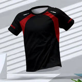 Summer Quick Dry Breathable Men’s T Shirt Outdoor Run Fitness Sports Short Sleeve Tees Casual O-neck Oversized T-shirt