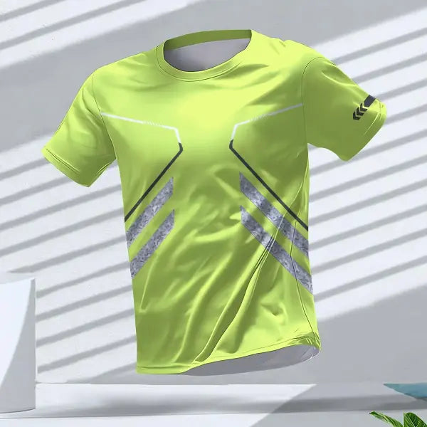 Summer Quick Dry Breathable Men’s T Shirt Outdoor Run Fitness Sports Short Sleeve Tees Casual O-neck Oversized T-shirt