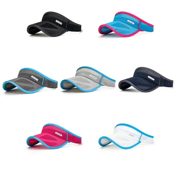 Summer Sports Sun Hat – UV Protection Adjustable Visor for Tennis & Running - Himpall