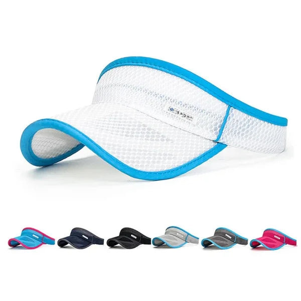 Summer Sports Sun Hat – UV Protection Adjustable Visor for Tennis & Running - Himpall