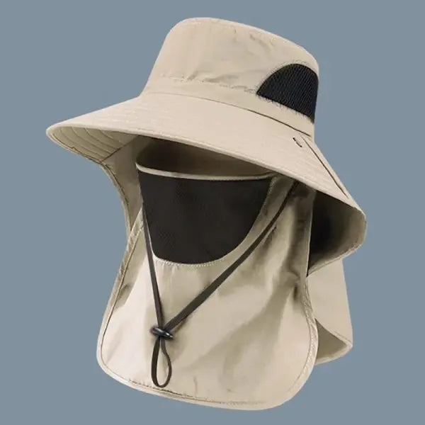 Summer Sun Hats UV Protection Outdoor Hunting Fishing Cap For Men Women Hiking Camping Visor Bucket Hat Neck Flap