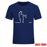 Summer T Shirts For Men Balum La Linea Funny Graphic Tshirt Cotton Comfortable Premium Camisetas - Navy / M