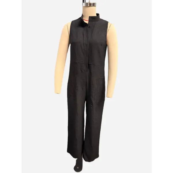 Summer V-Neck Sleeveless Jumpsuit Plus Sizes Casual Fashion Style - Hair Remover