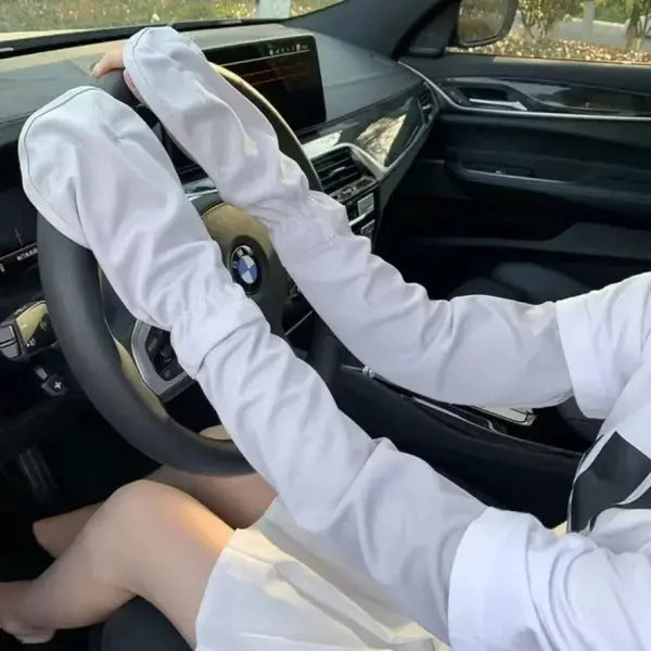 Sun Protection Cooling Arm Sleeves Loose Fit UV Driving and Cycling Wear