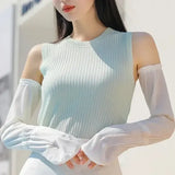 Sun Protection Cooling Arm Sleeves Loose Fit UV Driving and Cycling Wear