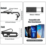 Sun Visor Phone Holder for Car Multifunctional 360° Rotating Sun Visor Cell Phone Holder with IPhone/Samsung/Android
