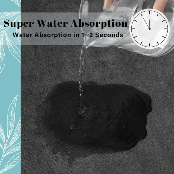 Super Absorbent Coral Velvet Floor Mat for Bathrooms and Doorways - Himpall