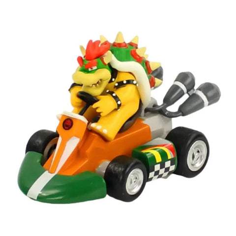 Super Mario Pull Back Car – Action Figure Set for Kids and Collectors - E