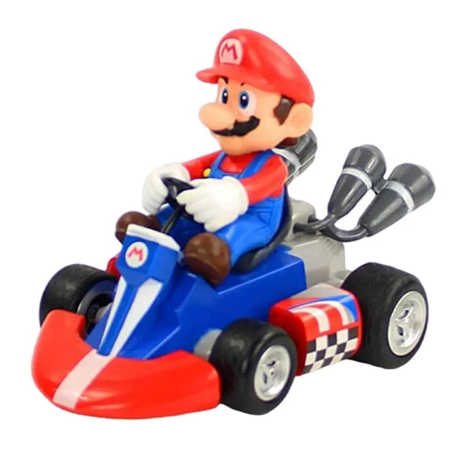 Super Mario Pull Back Car – Action Figure Set for Kids and Collectors