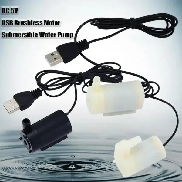 Super Quiet DC 5V USB Brushless Water Pump: Portable Submersible Pump for Fish Tanks & Fountains