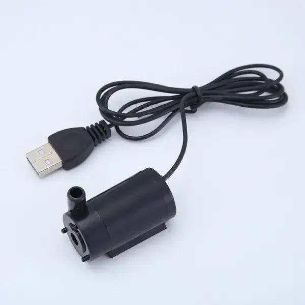 Super Quiet DC 5V USB Brushless Water Pump: Portable Submersible Pump for Fish Tanks & Fountains - black Horizontal