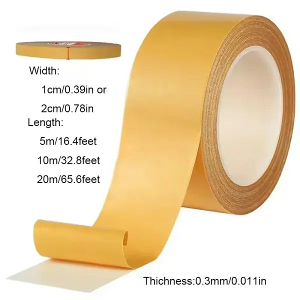 Super Thin Strong Fixation Double Sided Adhesive Tape Heavy Duty Translucent Mesh Waterproof Traceless Powerful Grid