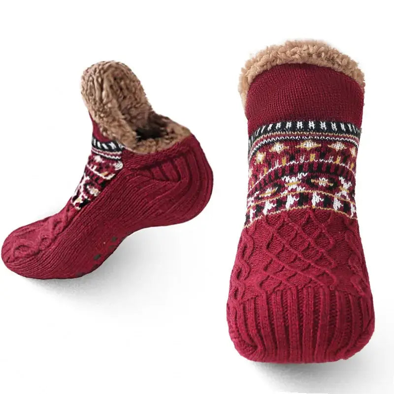 Super Warm Winter Non-slip Floor Socks Women Men Snow Socks Sleep Carpet Slippers Socks Women Velvet Boot Unsiex Home