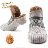 Unisex Winter Floor Socks – Super Warm Non-Slip Velvet Snow Slippers for Cozy Home Wear
