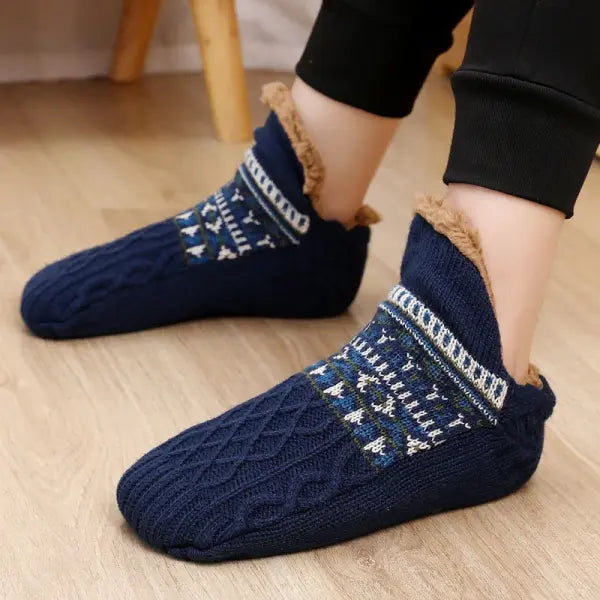 Unisex Winter Floor Socks – Super Warm Non-Slip Velvet Snow Slippers for Cozy Home Wear