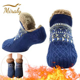 Unisex Winter Floor Socks – Super Warm Non-Slip Velvet Snow Slippers for Cozy Home Wear