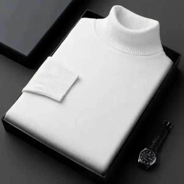 Animal Game Knitted Turtleneck Sweater Polyester Slim Fit Fall Daily - White / Asian XXL(65-85Kg)