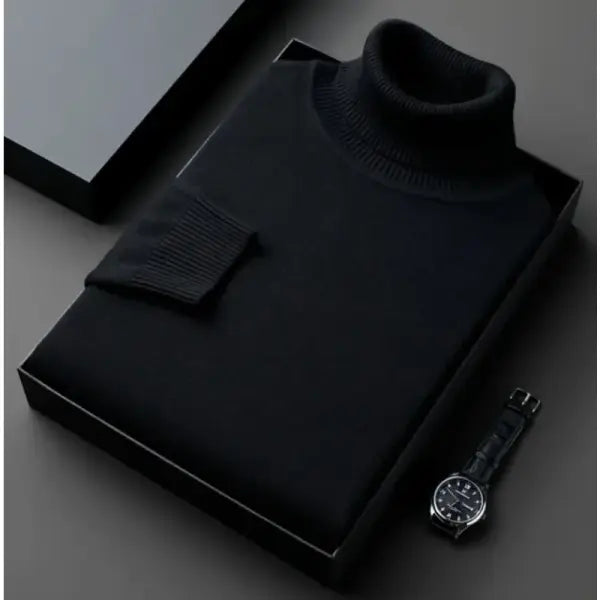 Animal Game Knitted Turtleneck Sweater Polyester Slim Fit Fall Daily - Black / Asian L(55-60Kg)