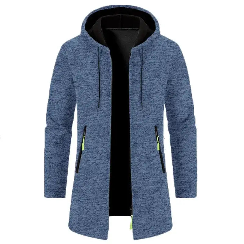 Sweatwear Men’s Hoodies Long Sleeve Sweatshirts for Men Zipper Hooded Mens Oversize Winter Top Jacket Coat Black Sweater