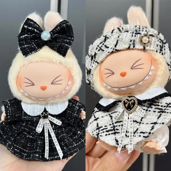 Sweet Princess Labubu 17cm Doll Outfit - High-Quality Dress & Cloak Accessories for The Monsters - Set4 / No doll