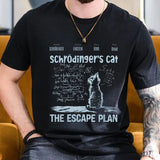 T Shirt for Men Clothing Fashion Cat The Escape Plan Geeky Printed T Shirts Harajuku Short Sleeve Tee Casual Men’s