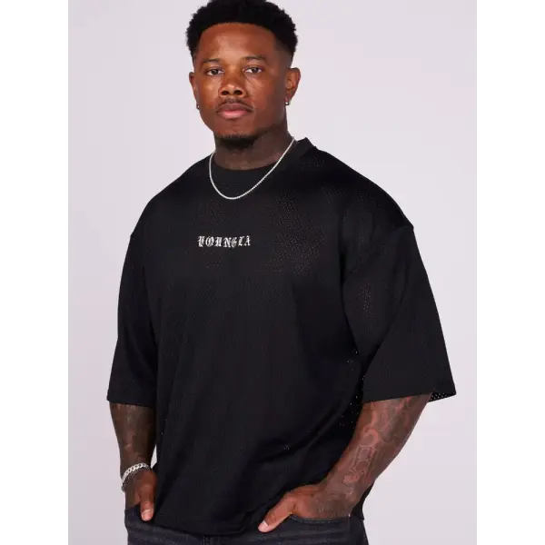 T-shirts Men Summer New Sports Men T-shirts Leisure Round Neck Fashion Loose And Comfortable Clothing Gym Running