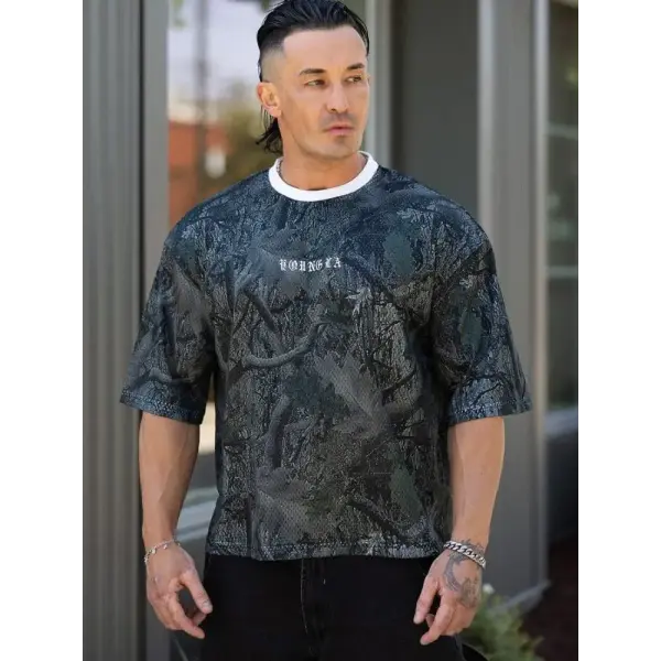 T-shirts Men Summer New Sports Men T-shirts Leisure Round Neck Fashion Loose And Comfortable Clothing Gym Running