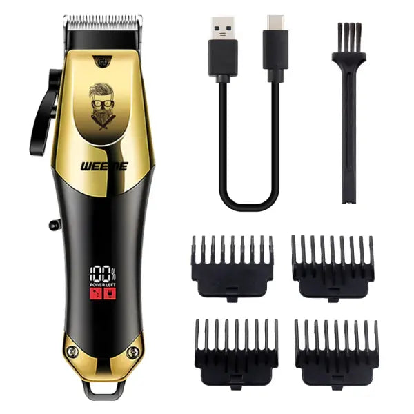 T9 Vintage Men’s Electric Hair Clipper Beard Trimmer/Rechargeable Hair Cutting Machine With Nose Hair Trimmer Kit