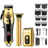 T9 Vintage Men’s Electric Hair Clipper Beard Trimmer/Rechargeable Hair Cutting Machine With Nose Hair Trimmer Kit