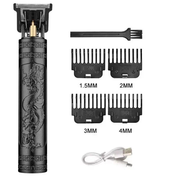 T9 Vintage Men’s Electric Hair Clipper Beard Trimmer/Rechargeable Hair Cutting Machine With Nose Hair Trimmer Kit