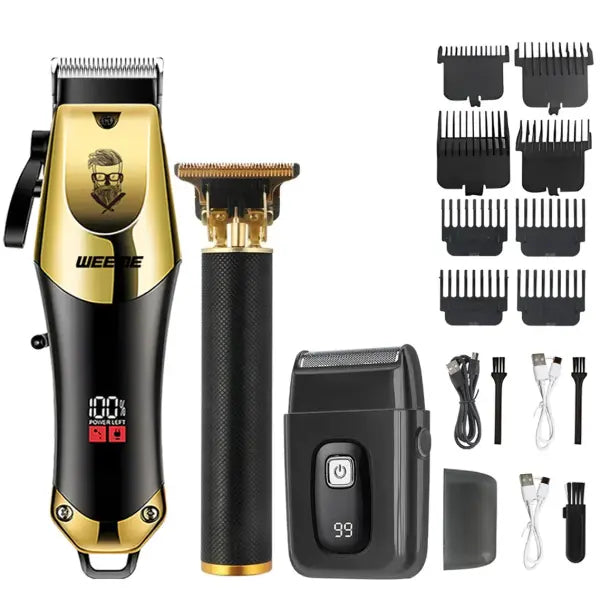 T9 Vintage Electric Hair Clipper and Nose Hair Trimmer Kit - 810-HW-THS