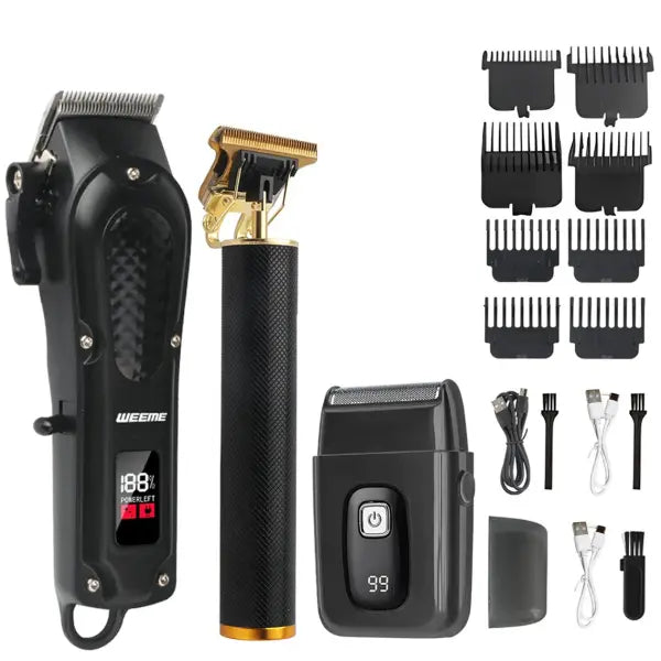 T9 Vintage Electric Hair Clipper and Nose Hair Trimmer Kit - 806-HW-THS