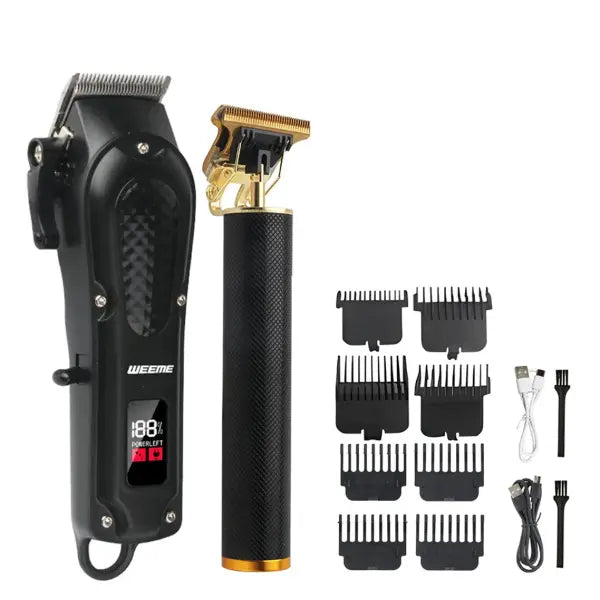 T9 Vintage Electric Hair Clipper and Nose Hair Trimmer Kit - 806-HW