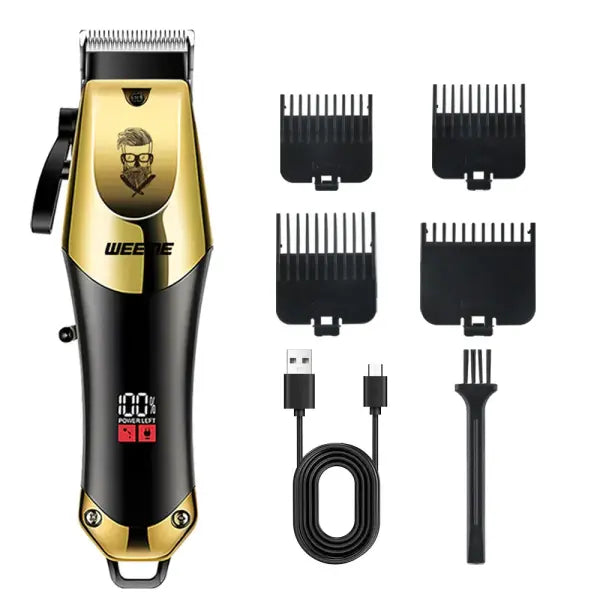 T9 Vintage Men’s Electric Hair Clipper Beard Trimmer/Rechargeable Hair Cutting Machine With Nose Hair Trimmer Kit