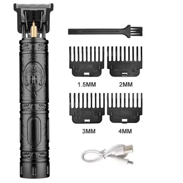 T9 Vintage Electric Hair Clipper and Nose Hair Trimmer Kit - 060-BlackBuddha