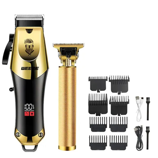 T9 Vintage Electric Hair Clipper and Nose Hair Trimmer Kit - 810-JW