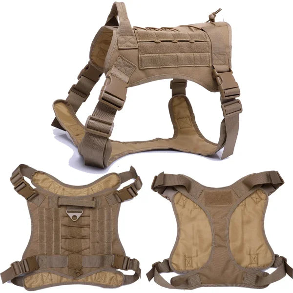 Tactical Dog Harness with Leash and Training Vest for All Dogs - Himpall