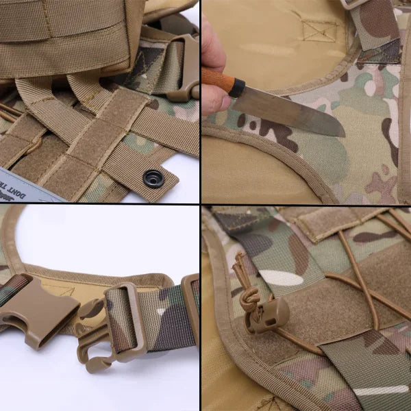 Tactical Dog Harness with Leash and Training Vest for All Dogs - Himpall