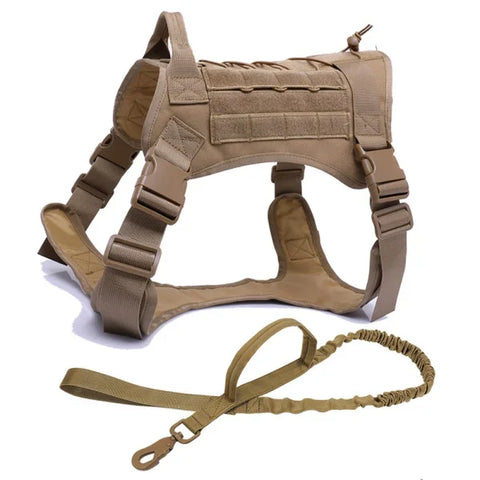 Tactical Dog Harness with Leash and Training Vest for All Dogs - Himpall